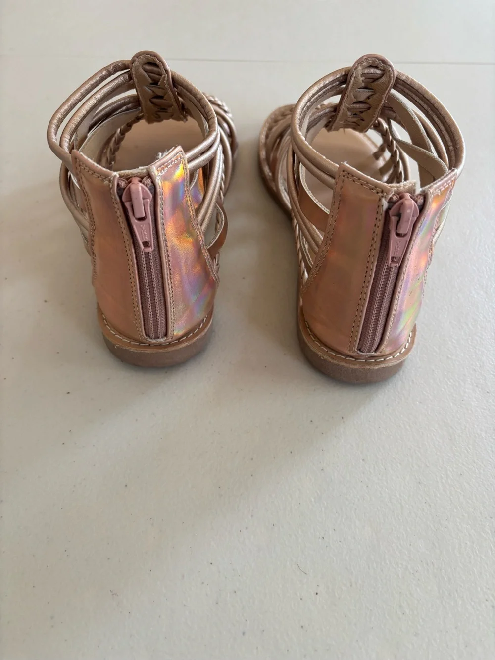 Sonoma Gold-Tone Braided Gladiator Sandals